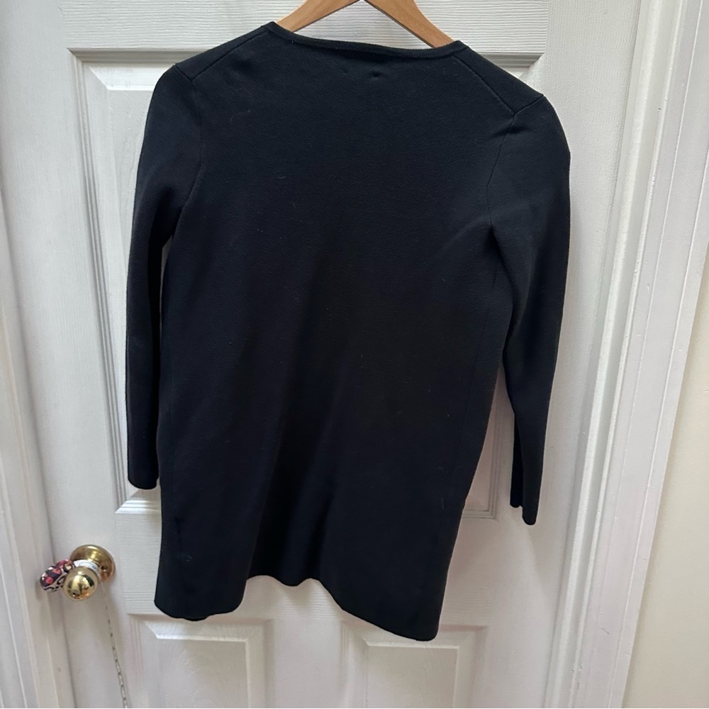 J Crew black Sophie Open front Sweater blazer xxs - Picture 6 of 6